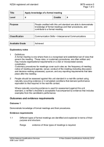 NZQA registered unit standard 9679 version 6  Page 1 of 3