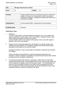 NZQA registered unit standard 9704 version 7  Page 1 of 4