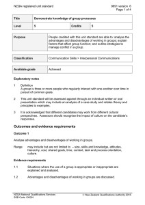 NZQA registered unit standard 9691 version  6  Page 1 of 4