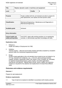 NZQA registered unit standard 2404 version 8  Page 1 of 3