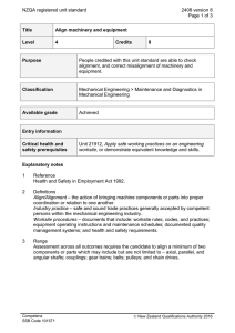 NZQA registered unit standard 2408 version 8  Page 1 of 3