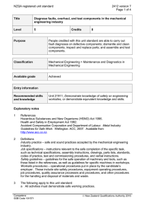 NZQA registered unit standard 2412 version 7  Page 1 of 4
