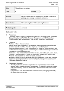 NZQA registered unit standard 20298 version 3  Page 1 of 3