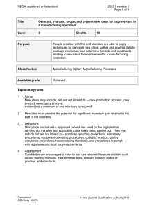 NZQA registered unit standard 29281 version 1  Page 1 of 4