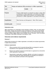 NZQA registered unit standard 2894 version 5  Page 1 of 2