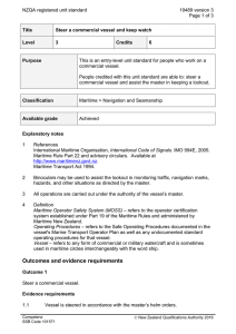 NZQA registered unit standard 19489 version 3  Page 1 of 3