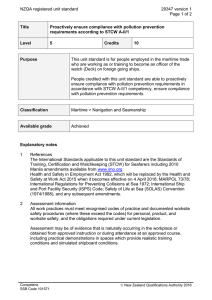 NZQA registered unit standard 29347 version 1  Page 1 of 2