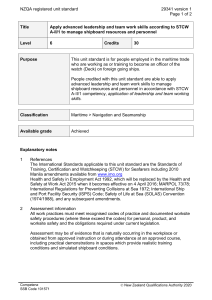 NZQA registered unit standard 29341 version 1  Page 1 of 2