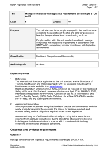 NZQA registered unit standard 29351 version 1  Page 1 of 2