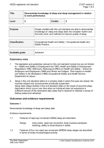 NZQA registered unit standard 21337 version 2  Page 1 of 4