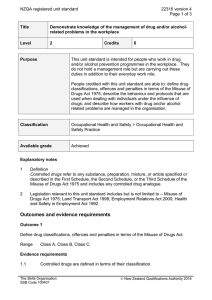 NZQA registered unit standard 22316 version 4  Page 1 of 3