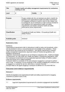 NZQA registered unit standard 17595 version 4  Page 1 of 4