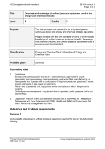 NZQA registered unit standard 28161 version 1  Page 1 of 3