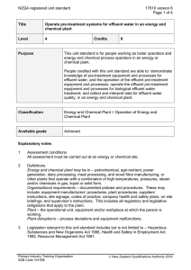 NZQA registered unit standard 17610 version 6  Page 1 of 4