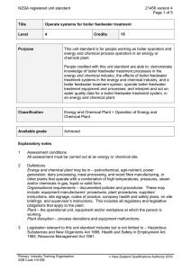 NZQA registered unit standard 21456 version 4  Page 1 of 5