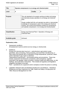 NZQA registered unit standard 21466 version 4  Page 1 of 4