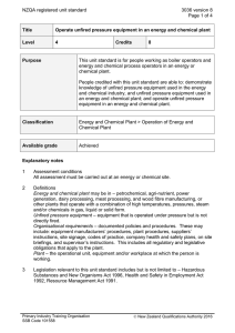 NZQA registered unit standard 3036 version 8  Page 1 of 4