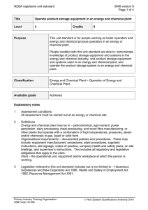 NZQA registered unit standard 3048 version 8  Page 1 of 4