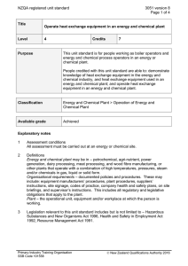 NZQA registered unit standard 3051 version 8  Page 1 of 4