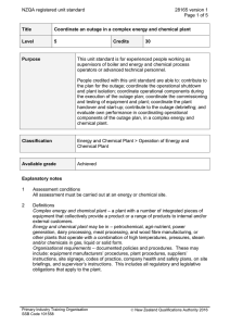 NZQA registered unit standard 28165 version 1  Page 1 of 5