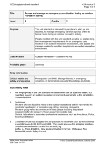 NZQA registered unit standard 424 version 8  Page 1 of 4