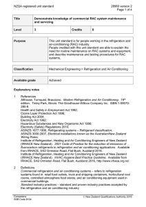 NZQA registered unit standard 28960 version 2 Page 1 of 4