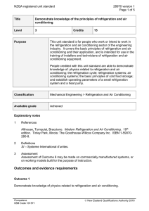 NZQA registered unit standard 28970 version 1 Page 1 of 5