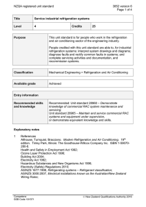 NZQA registered unit standard 3852 version 6  Page 1 of 4