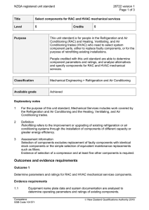 NZQA registered unit standard 26722 version 1  Page 1 of 3
