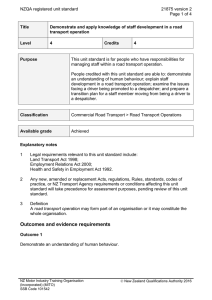 NZQA registered unit standard 21875 version 2  Page 1 of 4