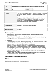 NZQA registered unit standard 4137 version 4  Page 1 of 3