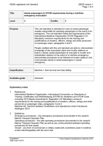 NZQA registered unit standard 29225 version 1  Page 1 of 4