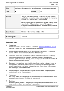 NZQA registered unit standard 4132 version 4  Page 1 of 3