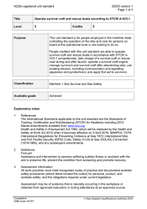 NZQA registered unit standard 29353 version 1  Page 1 of 3