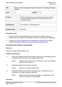 NZQA registered unit standard 12348 version 4  Page 1 of 2