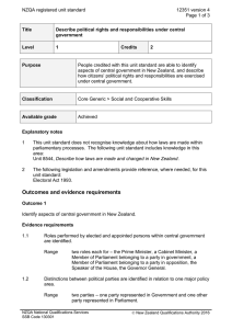 NZQA registered unit standard 12351 version 4  Page 1 of 3