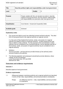 NZQA registered unit standard 529 version 6  Page 1 of 3