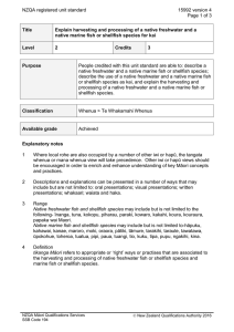 NZQA registered unit standard 15992 version 4  Page 1 of 3