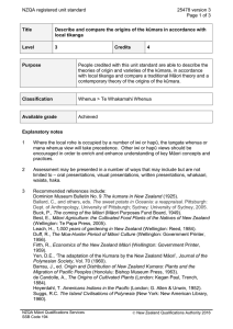 NZQA registered unit standard 25478 version 3  Page 1 of 3