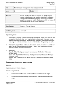 NZQA registered unit standard 18355 version 3  Page 1 of 3