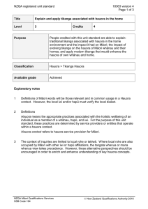 NZQA registered unit standard 18363 version 4  Page 1 of 3