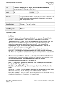NZQA registered unit standard 16142 version 5  Page 1 of 3
