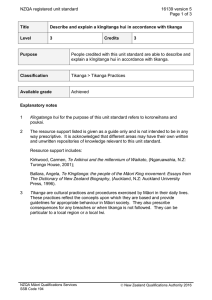 NZQA registered unit standard 16139 version 5  Page 1 of 3