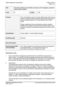 NZQA registered unit standard 17392 version 5  Page 1 of 3