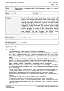 NZQA registered unit standard 18214 version 2  Page 1 of 6