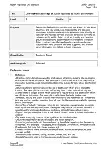 NZQA registered unit standard 26461 version 1  Page 1 of 5