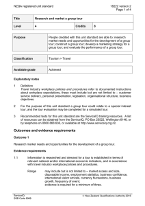 NZQA registered unit standard 18222 version 2  Page 1 of 4