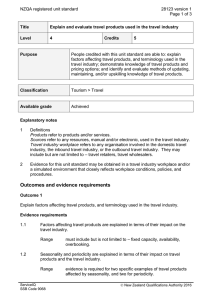 NZQA registered unit standard 28123 version 1  Page 1 of 3