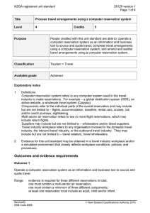 NZQA registered unit standard 28129 version 1  Page 1 of 4