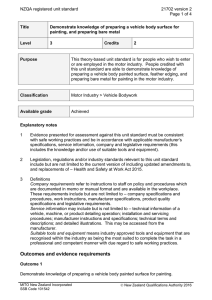NZQA registered unit standard 21702 version 2  Page 1 of 4
